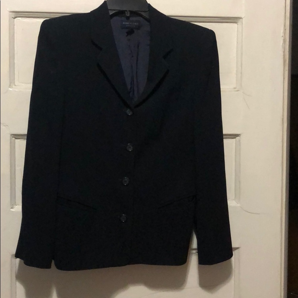 Ann Klein size 4 navy blue blazer
